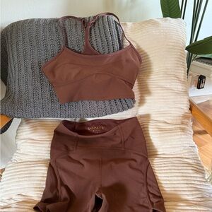 L*Space Brown Sports Bra Intimates & Sleepwear
